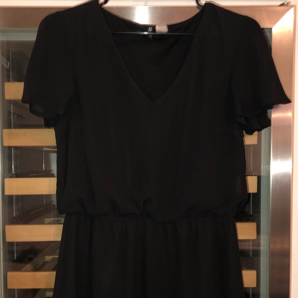 Chiffon black dress